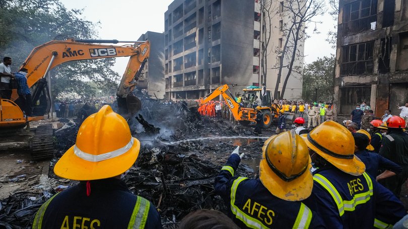An Air India Boeing 787-8 Dreamliner, with 232 passengers and 10 crew members and pilots on board, crashed shortly after taking off from Ahmedabad airport.
