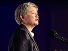 Australian Foreign Minister Penny Wong speaks at a the Business News breakfast at Crown.