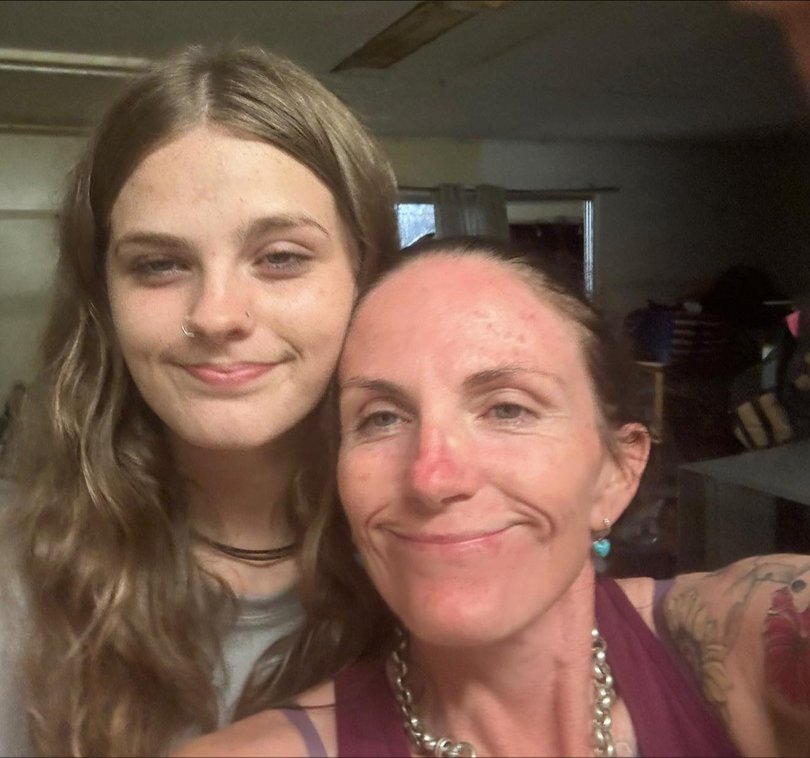 Kylie Johnson, seen with daughter Pheobe, has hit out at rumours about her disability support business.