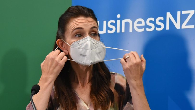 Prime Minister Jacinda Ardern during the pandemic in 2022.