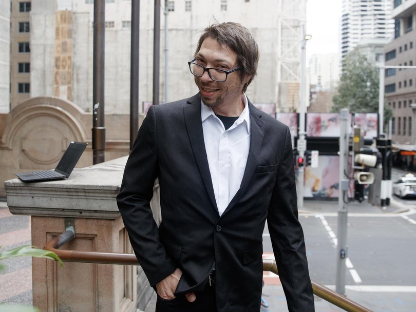Anthony Mitchell leaves the Downing Centre Court on Friday. Picture: NewsWire / Nikki Short