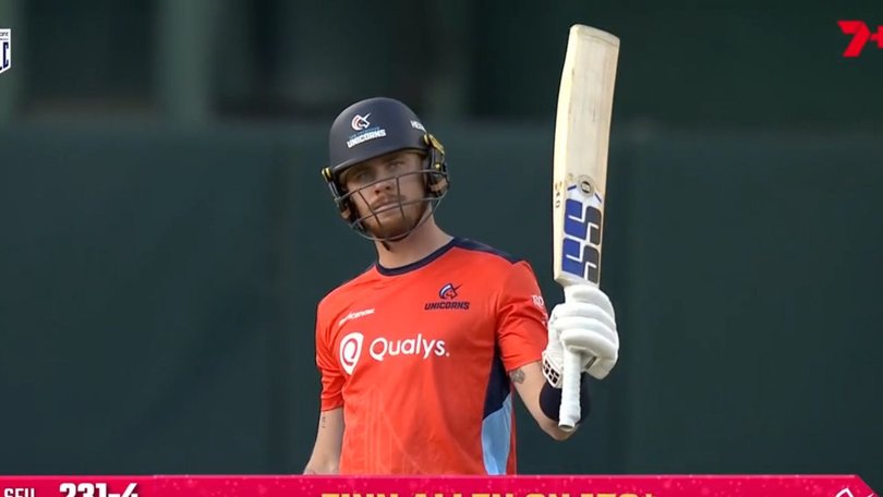 Finn Allen smashed a ridiculous 151 in the Major League Cricket opener.