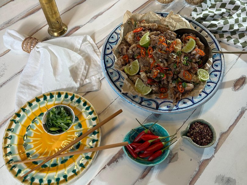 Szechuan Salt and Pepper Squid by Clarissa Feildel.