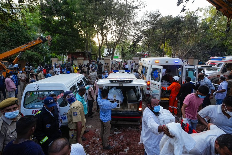 The incident is one of the worst aviation tragedies in India. (Photo by Saurabh Sirohiya/NurPhoto via Getty Images)