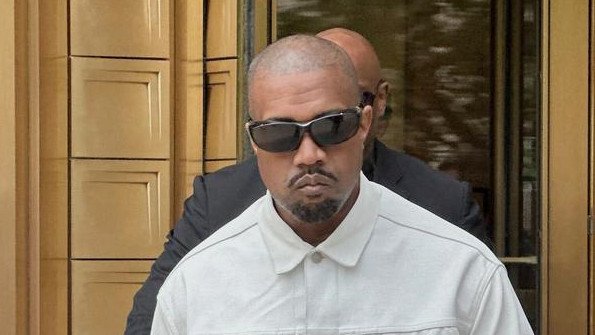 Ye turned up at a Manhattan federal courthouse and entered through a public entrance. (AP PHOTO)