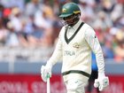 Usman Khawaja struggled opening the batting.