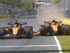 Oscar Piastri and Lando Norris collided late in the Canadian Grand Prix, with the latter immediately accepting blame.