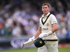 LONDON, ENGLAND - JUNE 12: Marnus Labuschagne of Australia walks off after being dismissed during day two of the ICC World Test Championship Final 2025 between South Africa and Australia at Lord's Cricket Ground on June 12, 2025 in London, England. (Photo by Mike Hewitt/Getty Images)