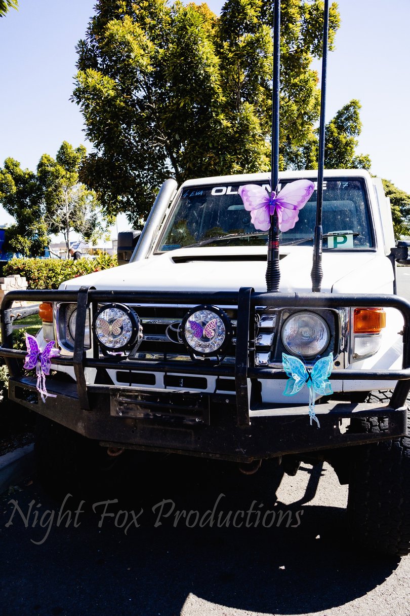 More than 50 vehicles joined a ‘powerful’ convoy in tribute to murdered Queensland teen Pheobe Bishop on Sunday.