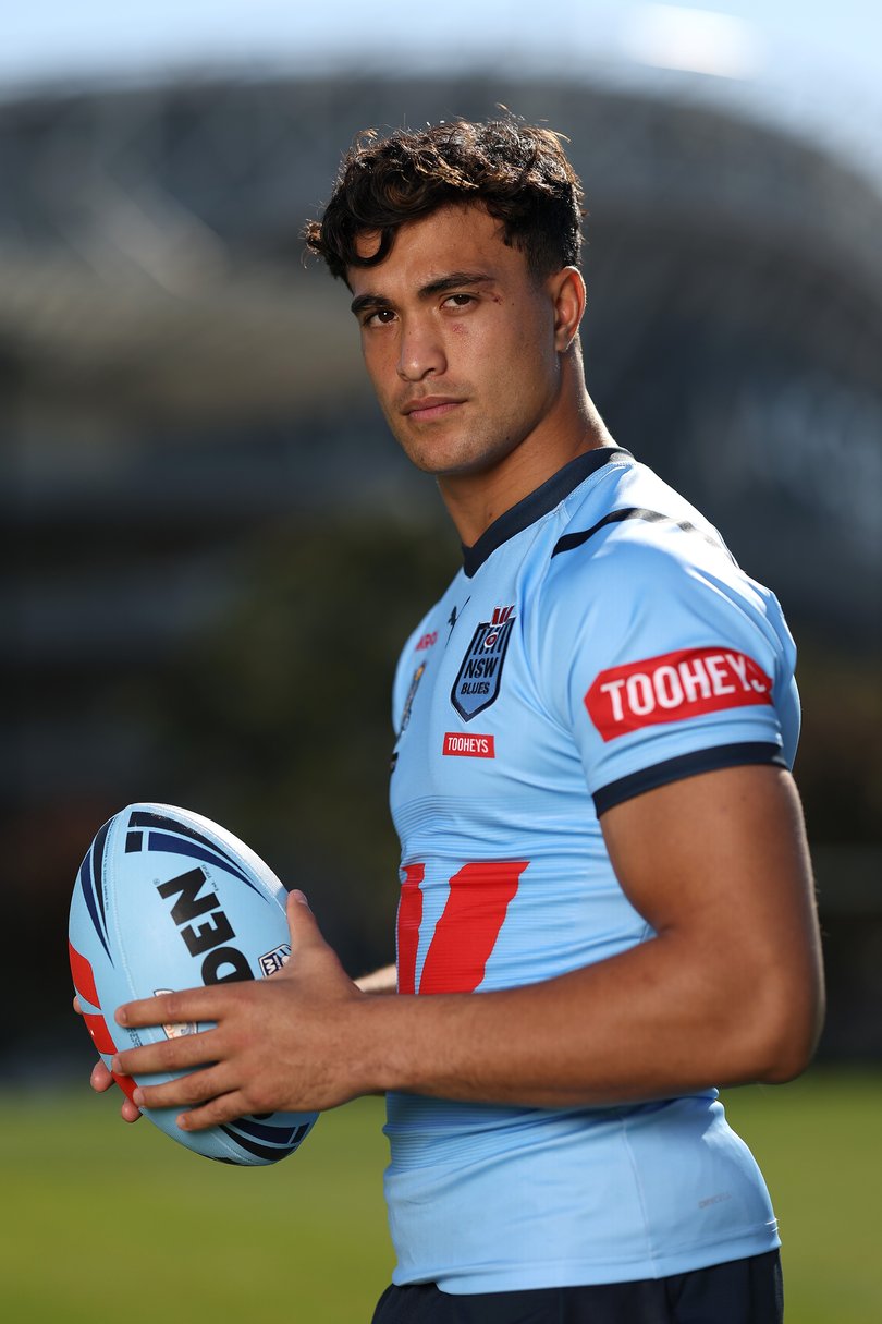 Joseph-Aukuso Suaalii’s Origin career lasted just seven minutes after he was sent off.