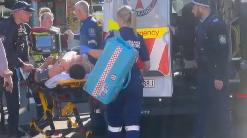 Paramedics rushed to the scene to treat the three victims.