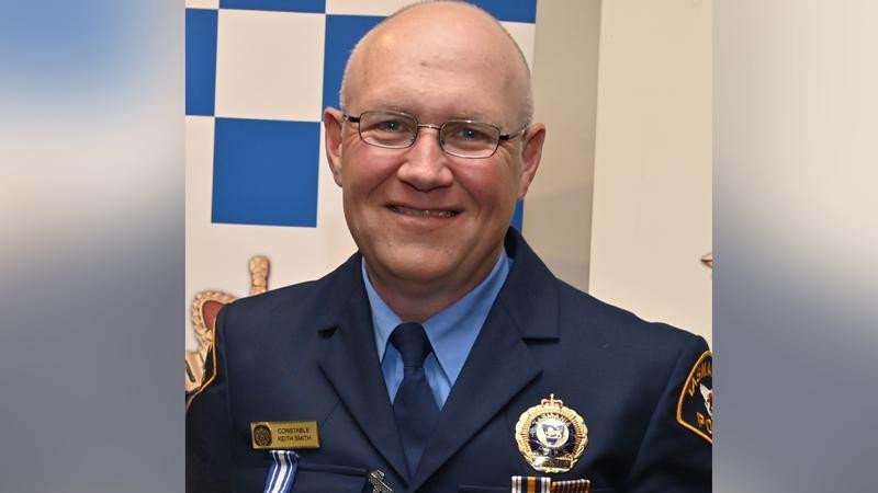 Constable Keith Anthony Smith was killed while delivering a home repossession order. (Tasmania Police/AAP PHOTOS)