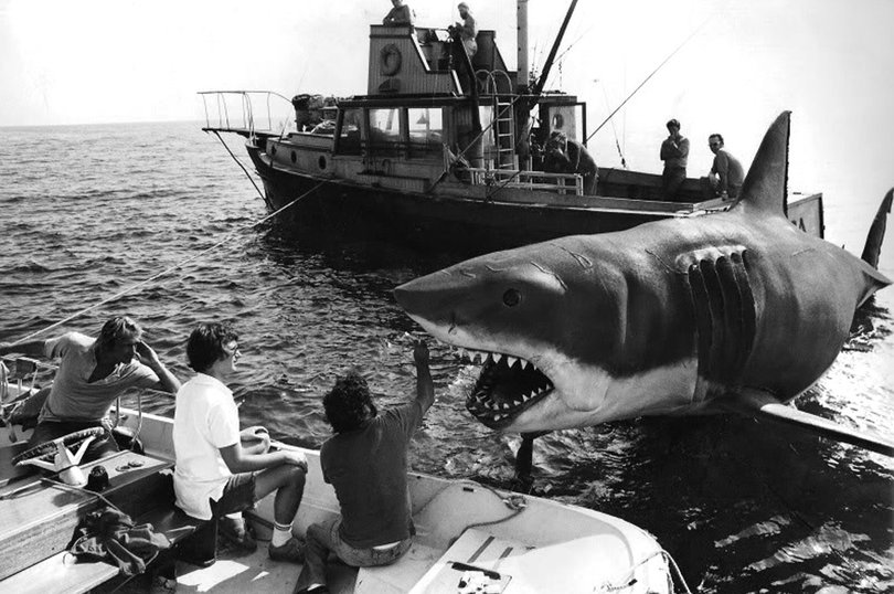 Behind the scenes of Jaws.