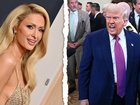 Paris Hilton and Donald Trump