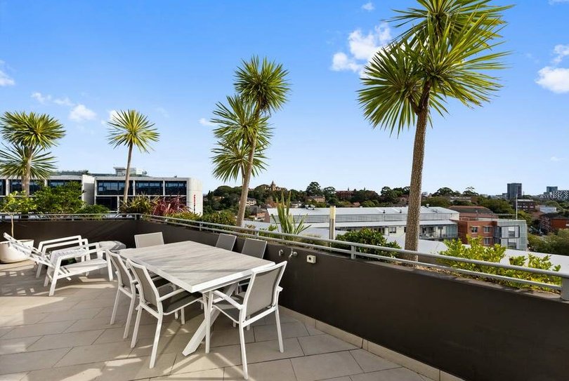 The private rooftop terrace.