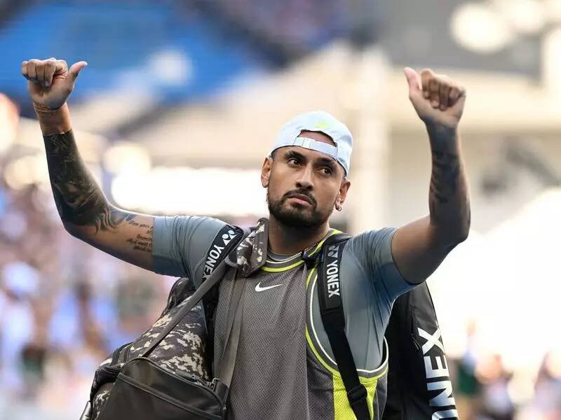 Nick Kyrgios. Picture James Ross/AAP PHOTOS
