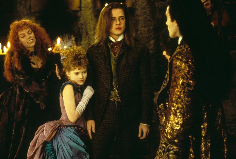Kirsten Dunst and Brad Pitt in Interview With the Vampire.