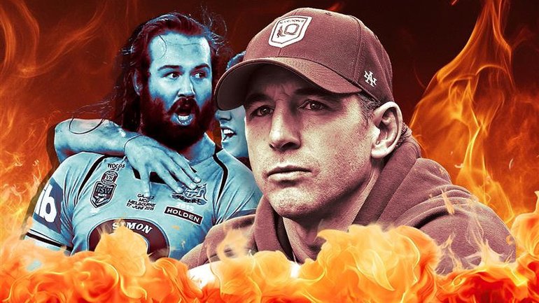 Aaron Woods and Billy Slater are locked in bitter war of words.