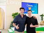 Canva co-founder Cliff Obrecht and MagicBrief co-founder and CEO George Howes.