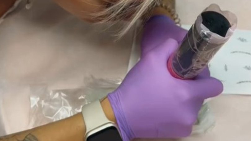 The artist decided to tattoo her own Labubus. Picture: Supplied