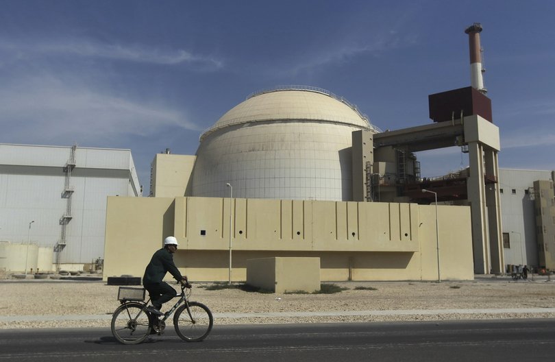 The Bushehr nuclear power plant, just outside the southern city of Bushehr, Iran.