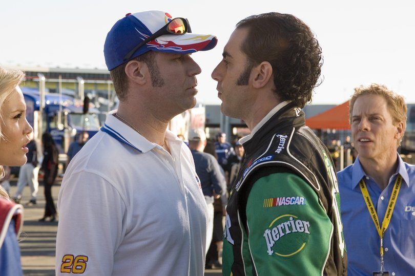 Will Ferrell and Sacha Baron Cohen in Talladega Nights.