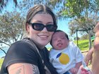 Veruca Salt and her late baby son, Cash, who died in February.