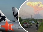 No casualties have been reported but volcanic ash can damage and disable aircraft engines and affect airspace.