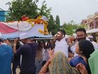 The tragic sole survivor of the Air India crash tragedy has today carried the coffin of his brother, who died in the devastating incident. 