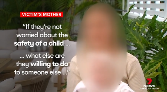 The mother remained terrified after the attack.