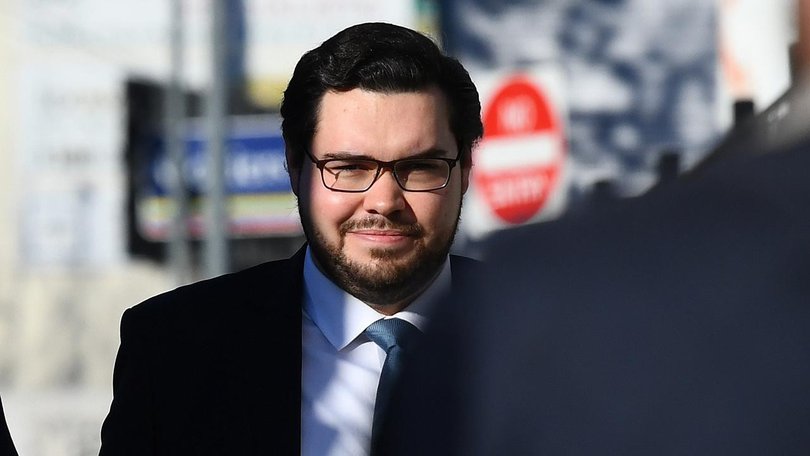 Bruce Lehrmann earned a magistrate's rebuke after not answering a call from a court straight away. (Jono Searle/AAP PHOTOS)