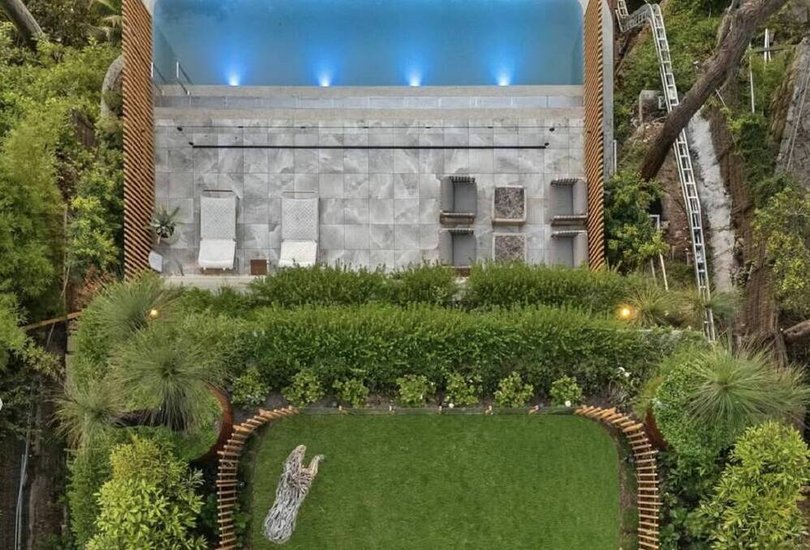 An aerial view of the infinity pool and rooftop garden. Picture Instagram