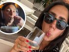 Jess Marra has been scolded online after eating boiled eggs during a long-haul flight.