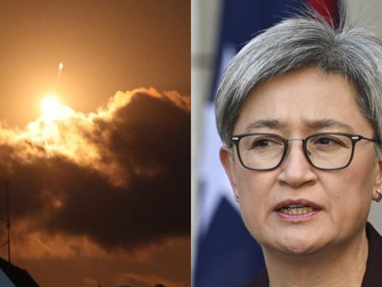 Foreign Minister Penny Wong said diplomatic staff will move to neighbouring Azerbaijan and continue helping Australians evacuate the region. AFP / Jack Guez / NewsWire / Martin Ollman