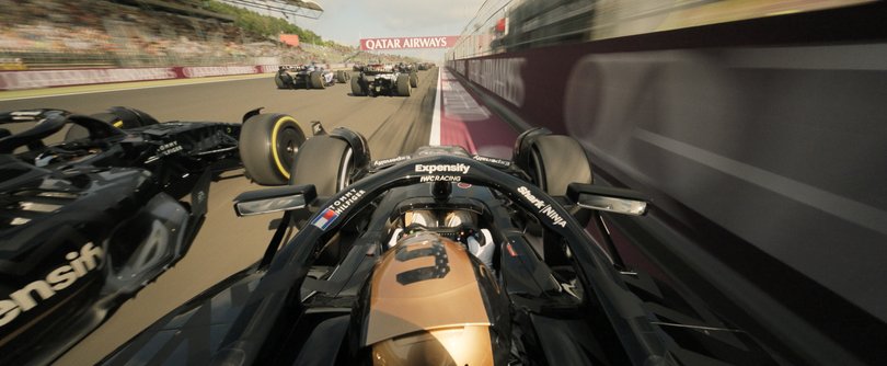 The film faithfully recreates the thrills of a F1 race.