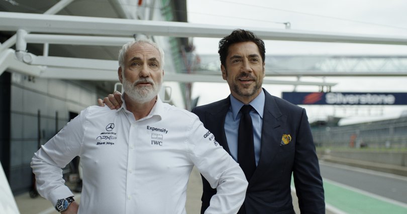 Kim Bodnia and Javier Bardem in F1.