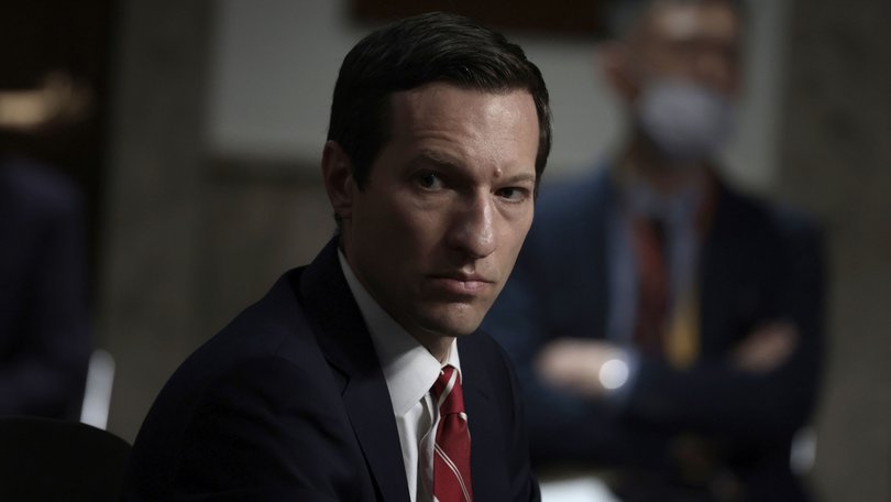 Ely Ratner listens during a hearing with the Senate Foreign Relations Committee in Washington, DC.