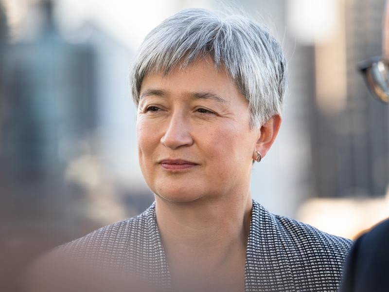 Foreign Minister Penny Wong on Friday confirmed she had stressed the importance of the AUKUS. Credit: Keana Naughton/AAP