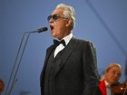 The song Polvere e Gloria (Dust and Glory) features Andrea Bocelli and tennis star Jannik Sinner. (AP PHOTO)
