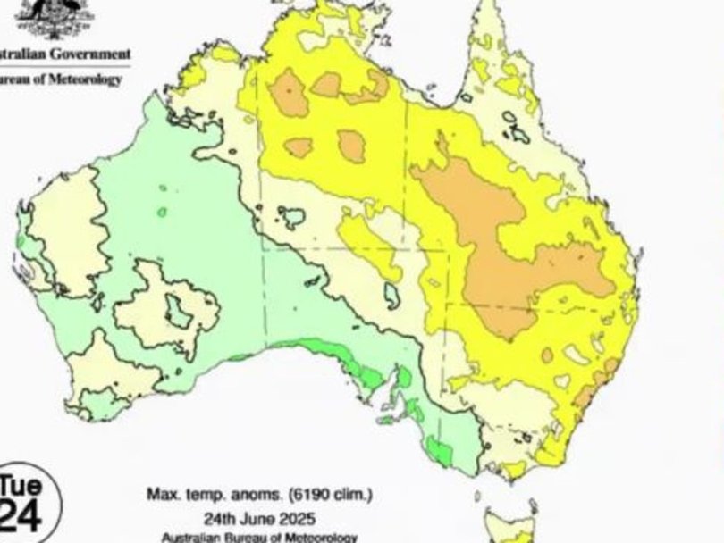 The icy chill will move east over the next few days. Picture: BOM