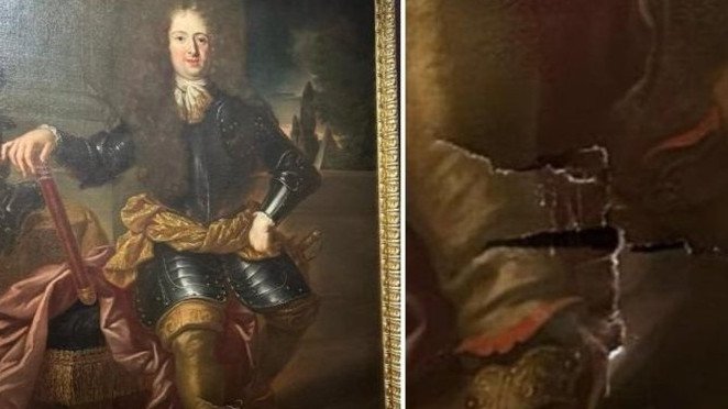 The painting was damaged by the selfie-taking tourist and Italians are outraged.