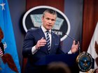 ARLINGTON, VIRGINIA - JUNE 22: U.S. Defense Secretary Pete Hegseth speaks during a news conference at the Pentagon on June 22, 2025 in Arlington, Virginia. U.S. President Donald Trump gave an address to the nation last night after three Iranian nuclear facilities were struck by the U.S. military. (Photo by Andrew Harnik/Getty Images)