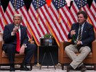Tucker Carlson, right, argued that any intervention would violate the President’s vow to avoid dragging the US into new forever wars.
