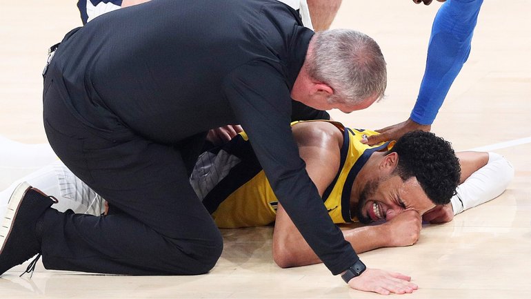 Tyrese Haliburton was in tears after the injury blow.