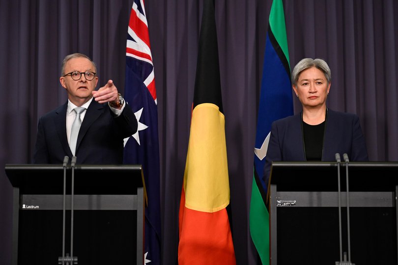 Prime Minister Anthony Albanese and Senate Leader and Foreign Minister, Penny Wong hold a press conference 24 hours after the US strikes on Iran.