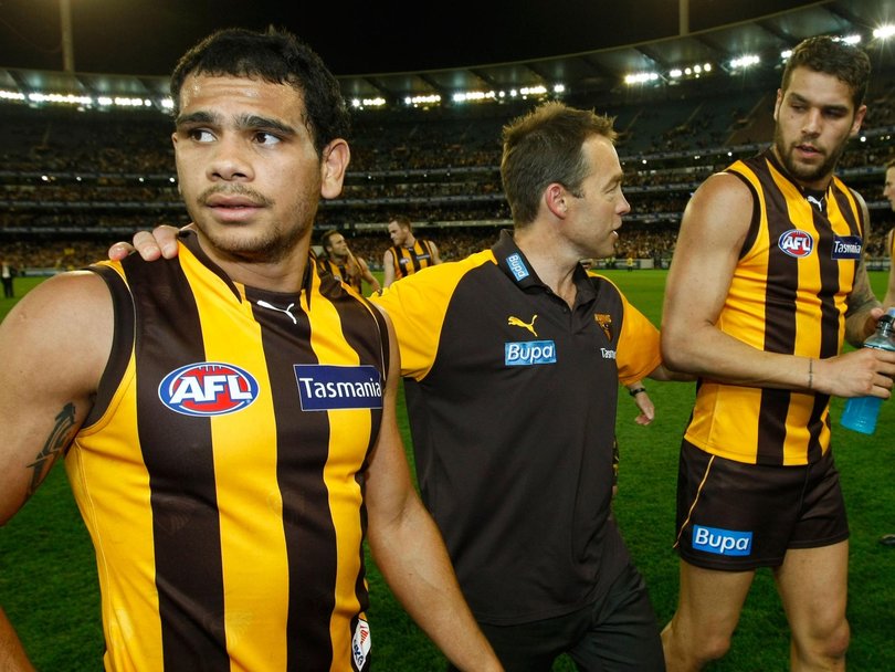 Lance Franklin (R) has called for change at Princes Park. (Photo: Michael Willson/AFL Media)