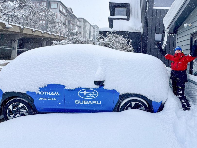 A previous photo of Mt Hotham after the area experienced 70cm of fresh snow. Picture: Chris Hocking