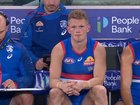 Adam Treloar suffered yet another calf injury on Sunday. 