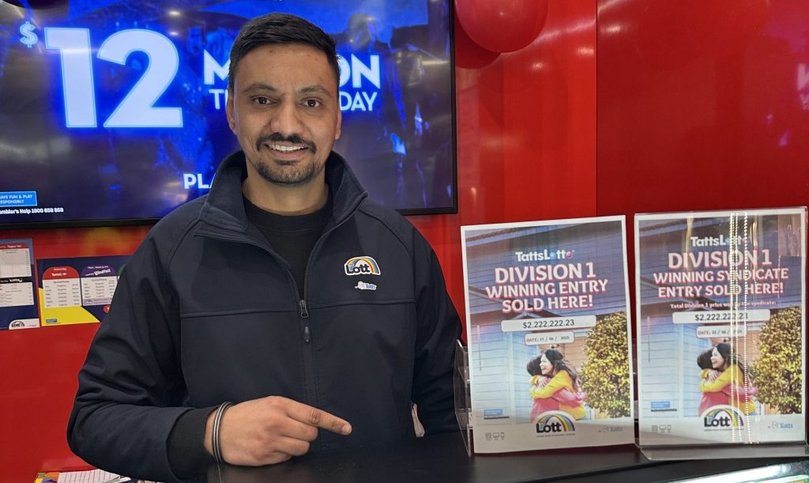 Mowbray newsXpress and Lotto’s owner Sourav Kumar was thrilled to have sold two division one winners in the same draw.