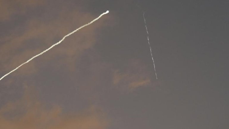 Israel's military said it had detected missile launches from Iran towards Israel.
